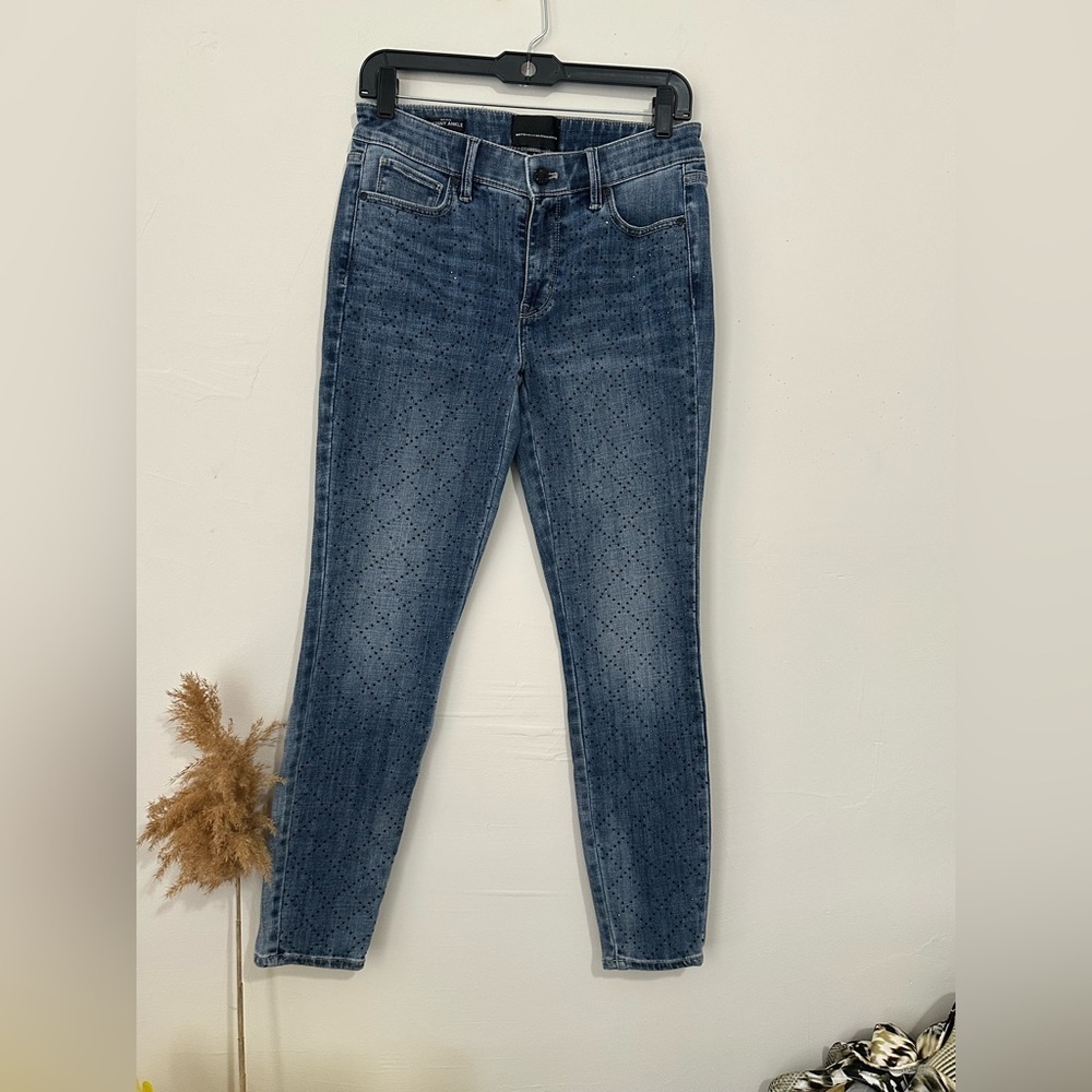 White House Black Market Blue Skinny Jeans